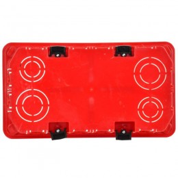 Коробка распаячная СП 172х96х45 КМ41026 для полых стен (с саморезами пластиковые лапки с крышкой) IEK UKG11-172-096-045-P