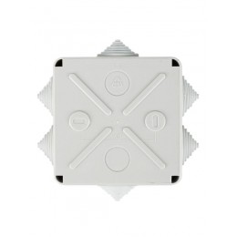 Коробка распаячная ОП 100х100х50 IP44 KM41233 (6 каб. ввод.) IEK UKO11-100-100-050-K41-44