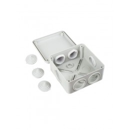 Коробка распаячная ОП 100х100х50 IP44 KM41233 (6 каб. ввод.) IEK UKO11-100-100-050-K41-44