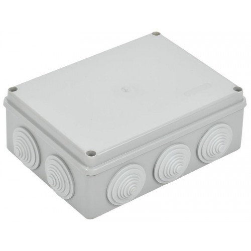 Коробка распаячная ОП 190х140х70 IP55 КМ41244 RAL7035 (10 гермовводов) IEK UKO11-190-140-070-K41-55
