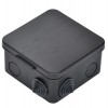 Коробка распаячная ОП 100х100х50 IP54 КМ41256 откид. крышка 8 гермовводов черн. IEK UKO31-100-100-050-K02-54