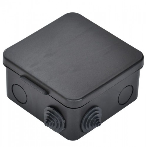 Коробка распаячная ОП 100х100х50 IP54 КМ41256 откид. крышка 8 гермовводов черн. IEK UKO31-100-100-050-K02-54