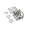 Коробка распаячная ОП 70х70х40 IP44 КМ41236 (4 гермоввода) IEK UKOZ11-070-070-040-K41-44