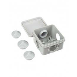 Коробка распаячная ОП 70х70х40 IP44 КМ41236 (4 гермоввода) IEK UKOZ11-070-070-040-K41-44