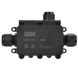 Коробка распределительная герметичная WTP-407 IP68 3 ввода IEK UWB10-T-450-40-03-68