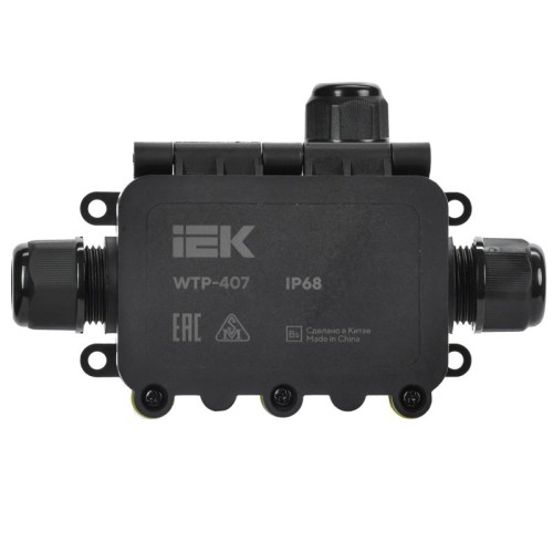 Коробка распределительная герметичная WTP-407 IP68 3 ввода IEK UWB10-T-450-40-03-68