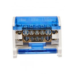 Шина на DIN-рейку в корпусе (кросс-модуль) ШНК 2х7 L+PEN IEK YND10-2-07-100