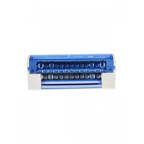 Шина на DIN-рейку в корпусе (кросс-модуль) ШНК 2х15 L+PEN IEK YND10-2-15-125