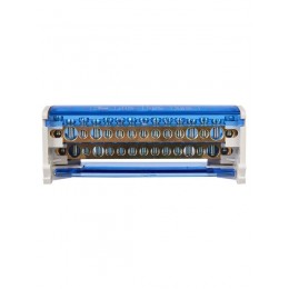 Шина на DIN-рейку в корпусе (кросс-модуль) ШНК 2х15 L+PEN IEK YND10-2-15-125