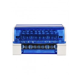 Шина на DIN-рейку в корпусе (кросс-модуль) ШНК 4х11 3L+PEN IEK YND10-4-11-125