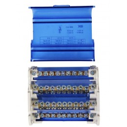 Шина на DIN-рейку в корпусе (кросс-модуль) ШНК 4х11 3L+PEN IEK YND10-4-11-125