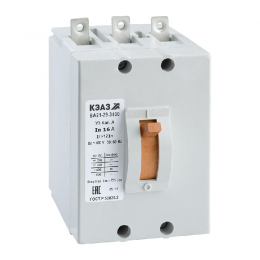 Выключатель автоматический 3п 5А 12Iн 10кА ВА21-29-340010 У3 400В AC КЭАЗ 100692