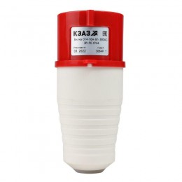 Вилка кабельная 014 16А 380AC 3P+PE 6ч IP44 КЭАЗ 222737