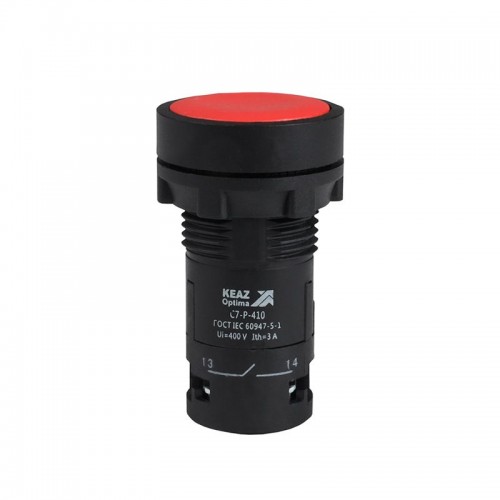 Кнопка OptiSignal Compact D22 С7-P-410 красн. 1НО XB7NA41 КЭАЗ 362033