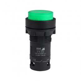 Кнопка с подсветкой OptiSignal Compact D22 С7-PL-B310 зел. 1НО 24В AC/DC XB7NW33B1 КЭАЗ 362090