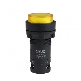 Кнопка с подсветкой OptiSignal Compact D22 С7-PL-M510 желт. 1НО 230В AC XB7NW35M1 КЭАЗ 362102