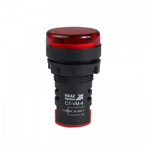 Индикатор напряжения OptiSignal Compact D22 С7-VM-4 красн. 20-500В AC AD22VM КЭАЗ 362189