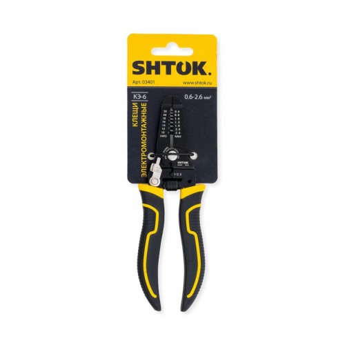 Клещи электромонтажные КЭ-6 (03401) SHTOK 376199