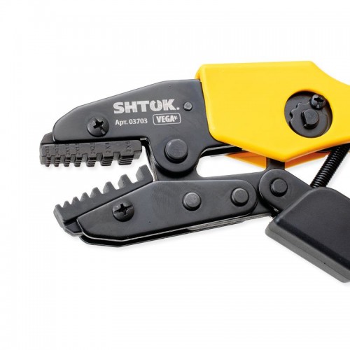 Пресс-клещи ПК-23+ матрица профиль трапеция 2х(0.5-6.0)кв.мм (03703) SHTOK 376210