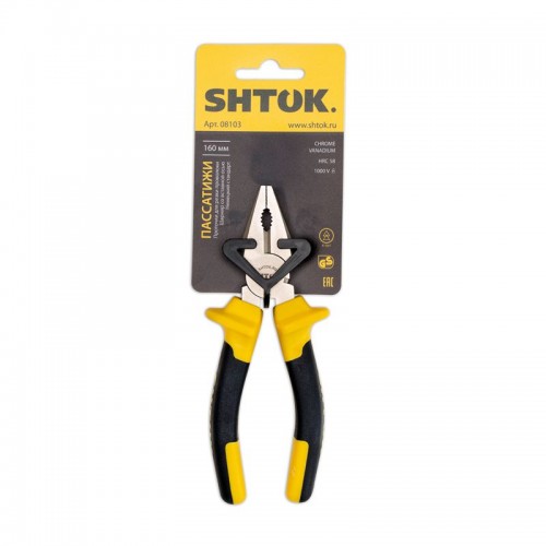 Пассатижи 1000В 160мм (08103) SHTOK 376273