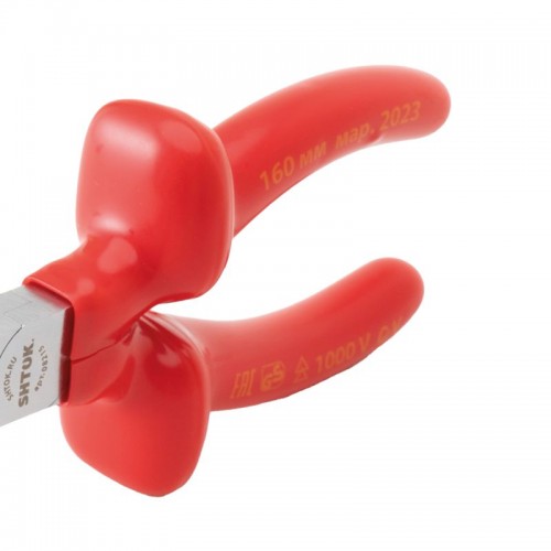 Тонкогубцы изогнутые диэлектрические 1000В 160мм (08215) SHTOK 376301