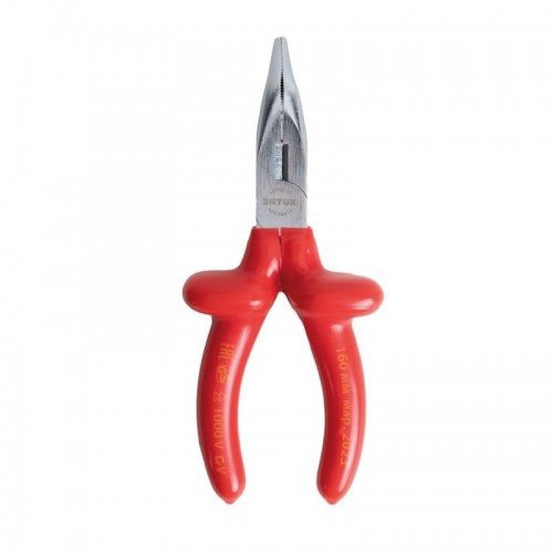 Тонкогубцы изогнутые диэлектрические 1000В 160мм (08215) SHTOK 376301