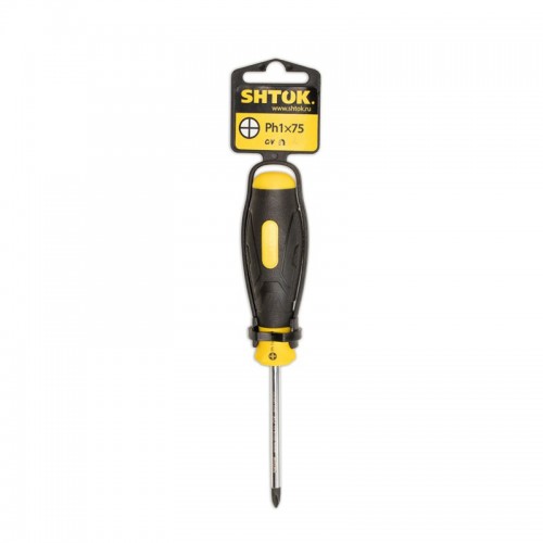 Отвертка РН 1х75мм (09107) SHTOK 376324