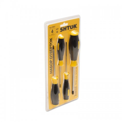 Набор отверток блист. (4 предмета) (09901) SHTOK 376356
