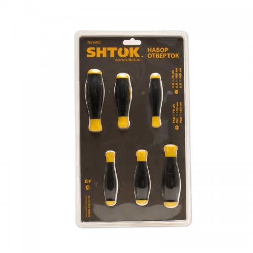 Набор отверток блист. (6 предметов) (09902) SHTOK 376357
