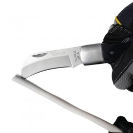 Нож для снятия изоляции большой складной с изогнутым лезвием №2 (14202) SHTOK 376548