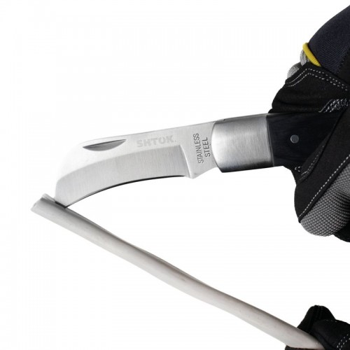 Нож для снятия изоляции большой складной с изогнутым лезвием №2 (14202) SHTOK 376548