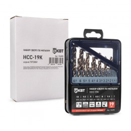 Набор сверл по металлу НСС-19К ПРОФИ КВТ 106205