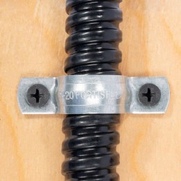 Скоба крепежная двухлапковая СМД d38-40мм метал. оцинк. (уп.50шт) Fortisflex 49184