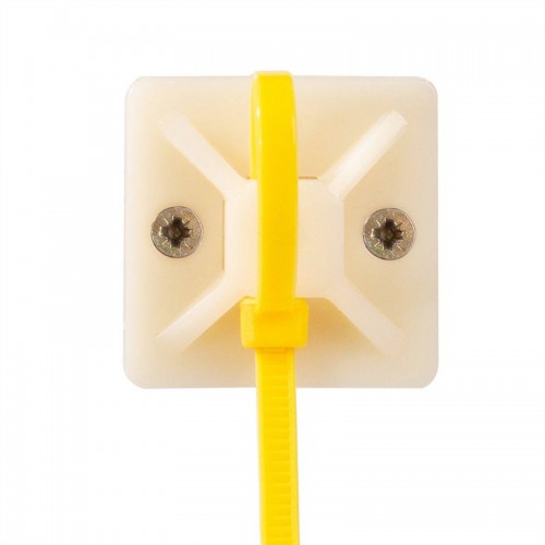 Площадка монтажная ПМС 30х30 бел. (уп.100шт) Fortisflex 49446