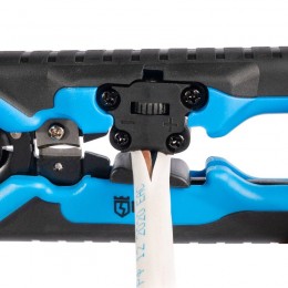 Стриппер автоматический с окном для сброса изоляции функцией продольной разделки проводов и модулем резки 