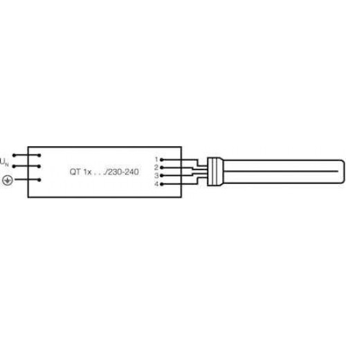 Лампа люминесцентная компакт. DULUX L 18W/830 2G11 OSRAM 4050300010731