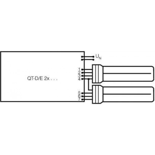 Лампа люминесцентная компакт. DULUX D/E 18W/840 G24q-2 OSRAM 4050300017617