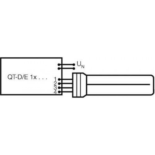 Лампа люминесцентная компакт. DULUX D/E 18W/830 G24q-2 OSRAM 4050300327211