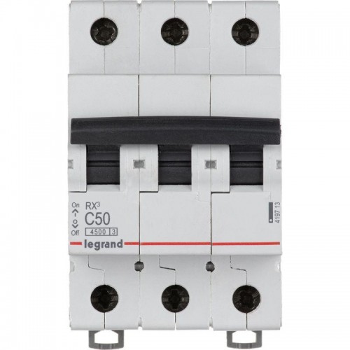 Выключатель автоматический модульный 3п C 50А 4.5кА RX3 Leg 419713