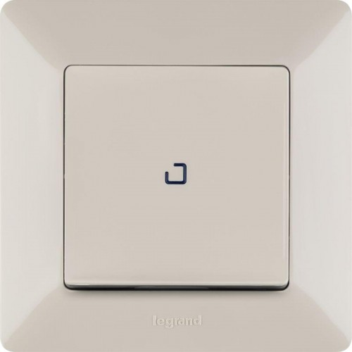 Выключатель 1-кл. СП Valena Life 10А IP20 250В 10AX с подсветкой с лицев. панелью механизм сл. кость Leg 752510
