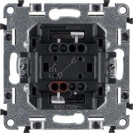 Выключатель 1-кл. СП Valena Allure 10А IP20 250В 10AX с лицев. панелью безвинтов. зажимы механизм бел. Leg 752701