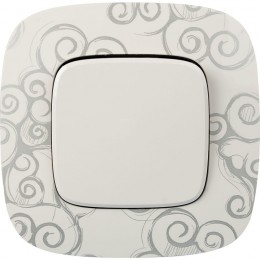 Выключатель 1-кл. СП Valena Allure 10А IP20 250В 10AX с лицев. панелью безвинтов. зажимы механизм бел. Leg 752701