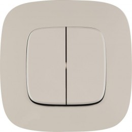 Выключатель 2-кл. СП Valena Allure 10А IP20 250В с лицев. панелью безвинтов. зажимы механизм сл. кость Leg 752805