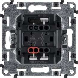 Переключатель 1-кл. СП Valena Allure 10А IP20 250В 10AX с подсветкой с лицев. панелью безвинтов. зажимы механизм сл. кость Leg 752826