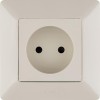 Розетка 1-м СП Valena Life 16А IP20 250В 2P защ. шторки безвинтов. клеммы с лицев. панелью механизм сл. кость Leg 753516