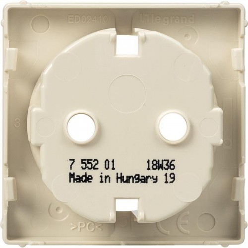 Панель лицевая Valena Life для розетки 2К+З сл. кость Leg 755201