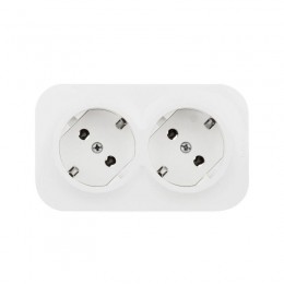 Розетка 2-м ОП Quteo 16А IP20 250В 2х2P+E с заземл. без защ. шторок бел. Leg 782213