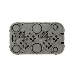 Розетка 2-м ОП Quteo 16А IP20 250В 2х2P+E с заземл. без защ. шторок бел. Leg 782213