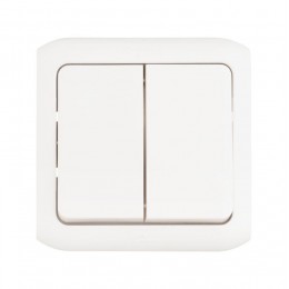 Выключатель 2-кл. ОП Quteo 10А IP44 250В 10AX бел. Leg 782302