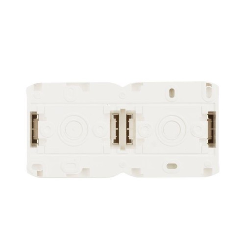 Розетка 2-м ОП Quteo 16А IP44 250В 2х2P+E с заземл. защ. шторки с крышкой бел. Leg 782323